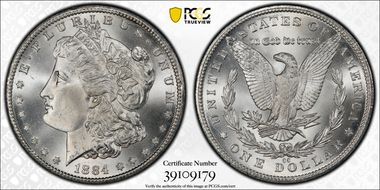 1884-CC $1 MS67+ 