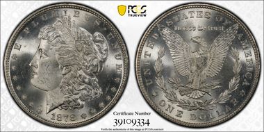 1878 7TF $1 Reverse of 1879 MS66