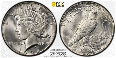 1928 $1 MS64+