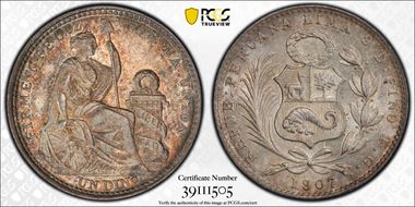 1907-FG/JF Dinero KM-204.2 MS63