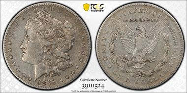 1879-S $1 VAM 34B, Rev. of 1878 VF25