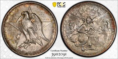 1938 50C Texas MS67