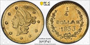 1853 G25C BG-208 MS62