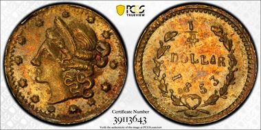 1853 G25C BG-214 MS63