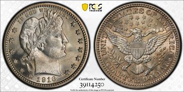 1916-D 25C MS66+