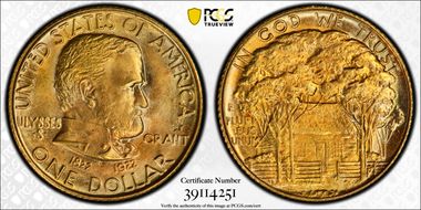 1922 G$1 Grant, Star MS67+
