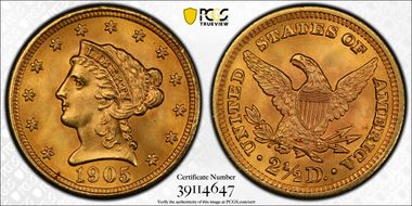1905 $2.50 MS67
