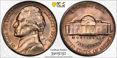 1954-S 5C DDR FS-801 MS66