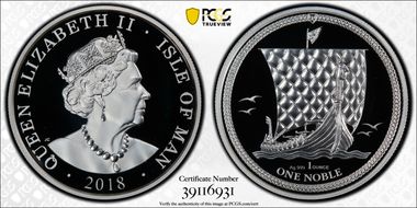 2018 Noble Silver PR70DCAM