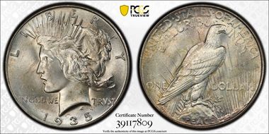 1935 $1 MS66