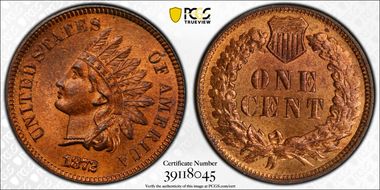 1872 1C MS65RB