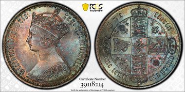 1865 Florin S-3892 MS65