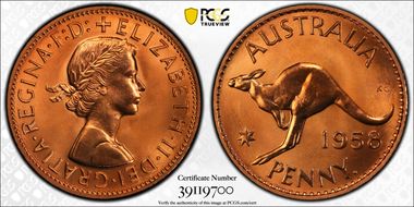 1958 Y. (p) 1D PR66RD