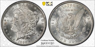 1884-CC $1 MS62