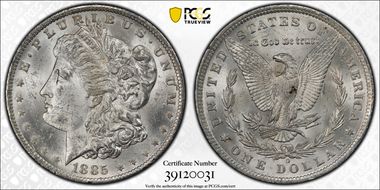 1885-O $1 MS62