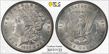 1885 $1 MS62