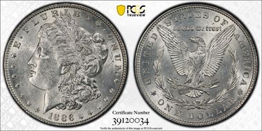 1886 $1 MS61