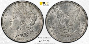 1889 $1 MS62