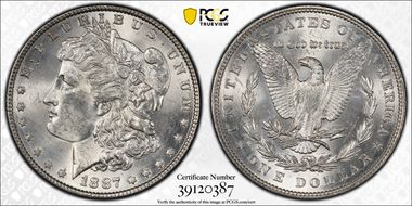 1887 $1 MS63