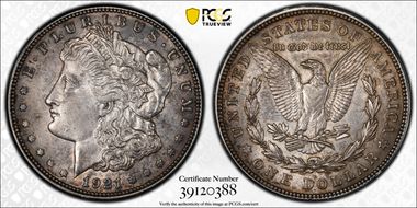 1921-D $1 AU55