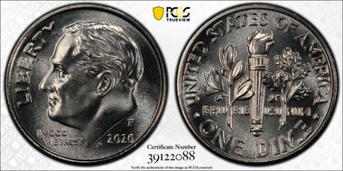 2020-P 10C Early Find MS65FB