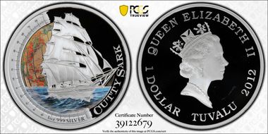 2012 $1 Cutty Sark PR69DCAM
