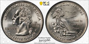 2009-P 25C U.S. Virgin Islands MS66
