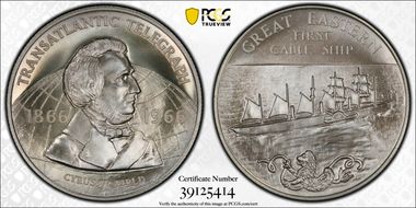 1966 SC50C Great Eastern Ag Heraldic Art Medal MS69