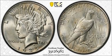 1935 $1 MS65