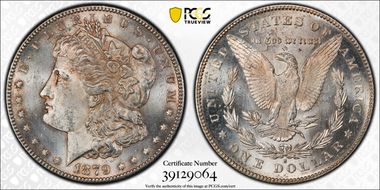 1879-S $1 VAM 34A, Rev. of 1878 MS62