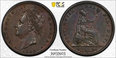 1828 1/4D S-3825 MS62BN