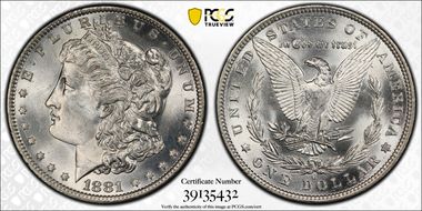 1881-O $1 MS64