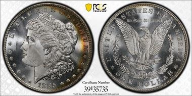 1885 $1 MS66+