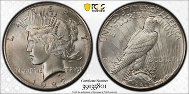 1927 $1 MS65