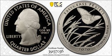 2020-S 25C Tallgrass Prairie NP PR70DCAM