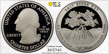 2020-S 25C Salt River Bay NP PR70DCAM