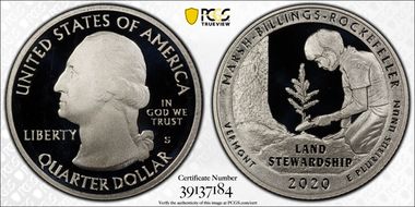 2020-S 25C Marsh-Billings-Rockefeller NP PR70DCAM