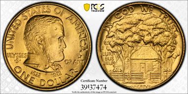 1922 G$1 Grant, Star MS65