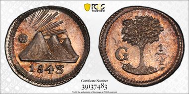 1843-G 1/4 R KM-1 MS66