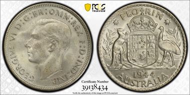 1944-S Florin KM-40  Ag MS65