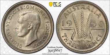 1940(m) 3D KM-37  Ag MS65