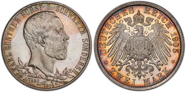 1905 2 Mk J-169b Thick Rim PR66