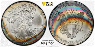 2000 $1 Silver Eagle MS67