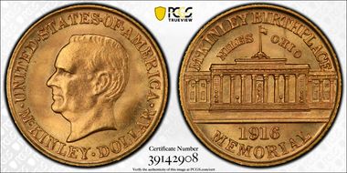1916 G$1 McKinley MS65