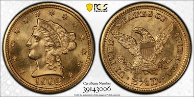 1903 $2.50 MS66
