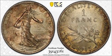 1915 1 Fr Gad-467 F-217 MS63