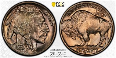 1938-D 5C Buffalo MS67+