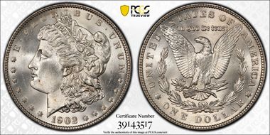 1902 $1 MS66+