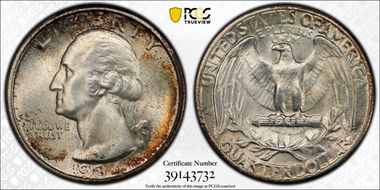 1934 25C Medium Motto MS67+