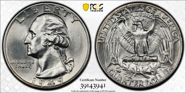 1949 25C MS63